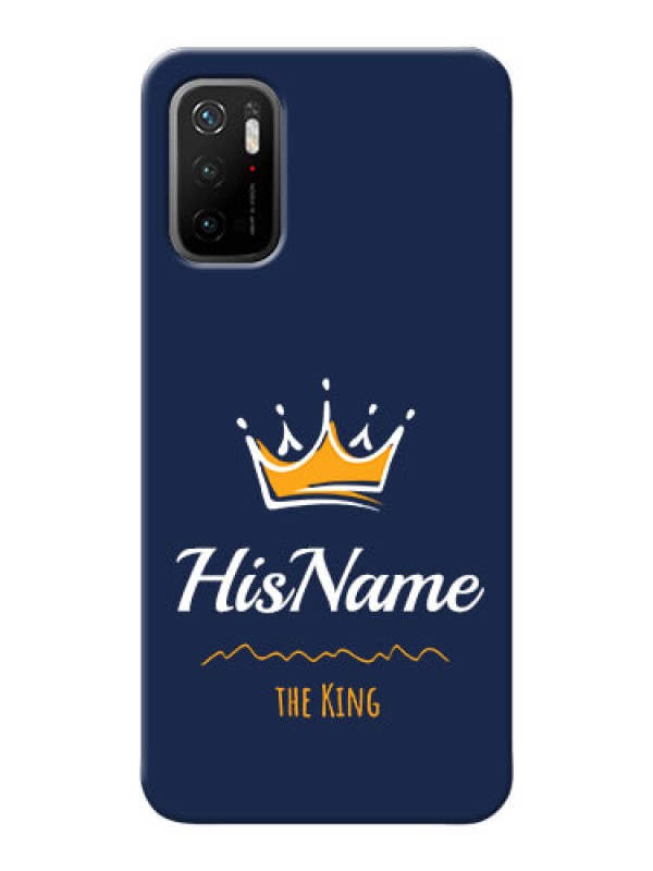 Custom Poco M3 Pro 5G King Phone Case with Name