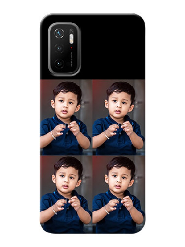 Custom Poco M3 Pro 5G 4 Image Holder on Mobile Cover