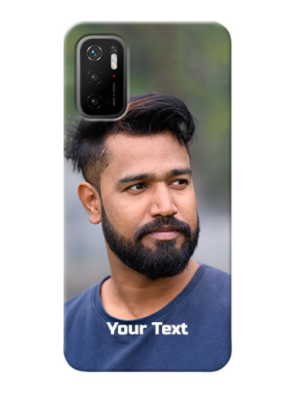 Custom Poco M3 Pro 5G Mobile Cover: Photo with Text
