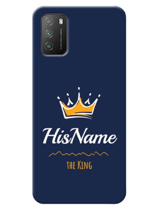 Custom Poco M3 King Phone Case with Name