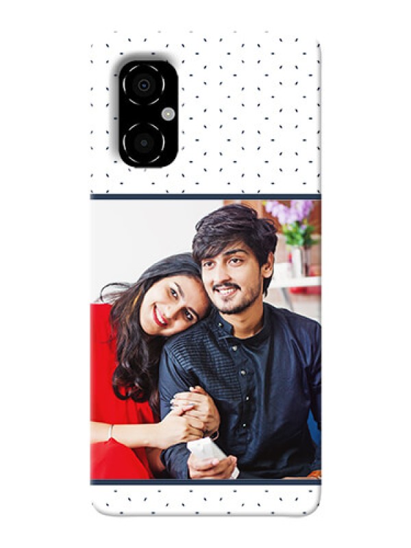 Custom Poco M4 5G Single Pic Upload With Black Dots Premium Design Custom Phone Case