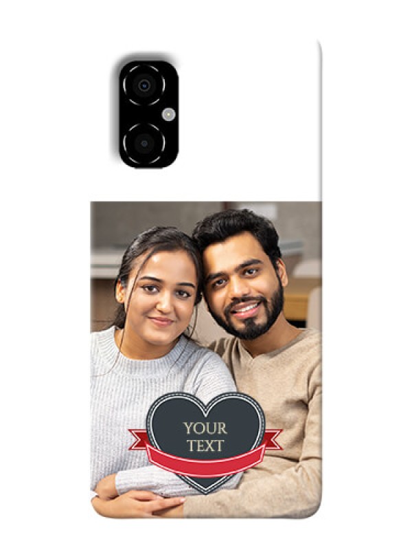 Custom Poco M4 5G Mobile Cases With Just Married Couple Design