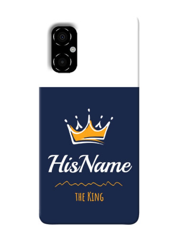 Custom Poco M4 5G King Custom Phone Case with His Name Design