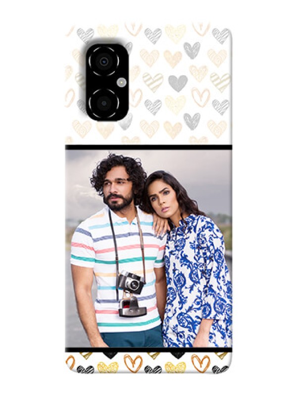 Custom Poco M4 5G Personalized Mobile Cases: Love Symbols Design