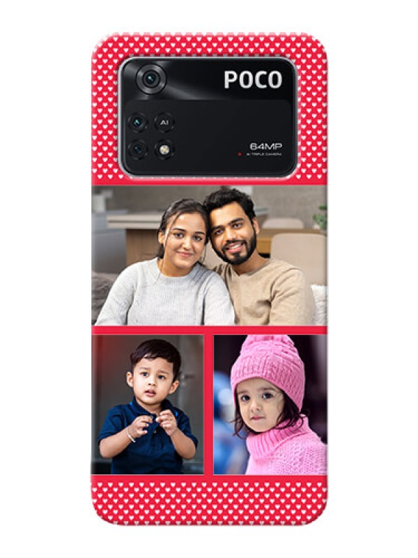 Custom Poco M4 Pro 4G mobile back covers online: Bulk Pic Upload Design
