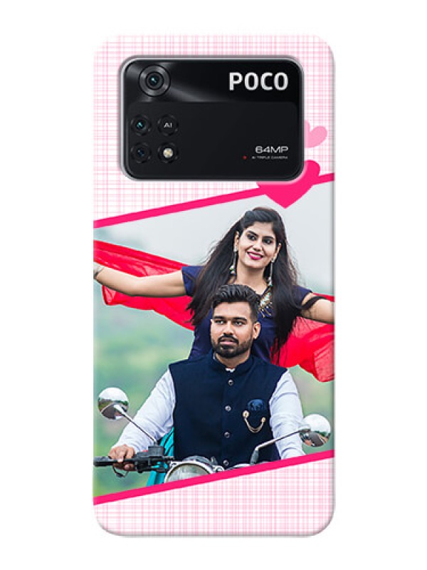 Custom Poco M4 Pro 4G Personalised Phone Cases: Love Shape Heart Design