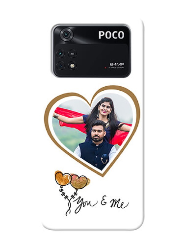 Custom Poco M4 Pro 4G customized phone cases: You & Me Design