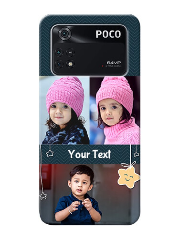 Custom Poco M4 Pro 4G Mobile Back Covers Online: Hanging Stars Design
