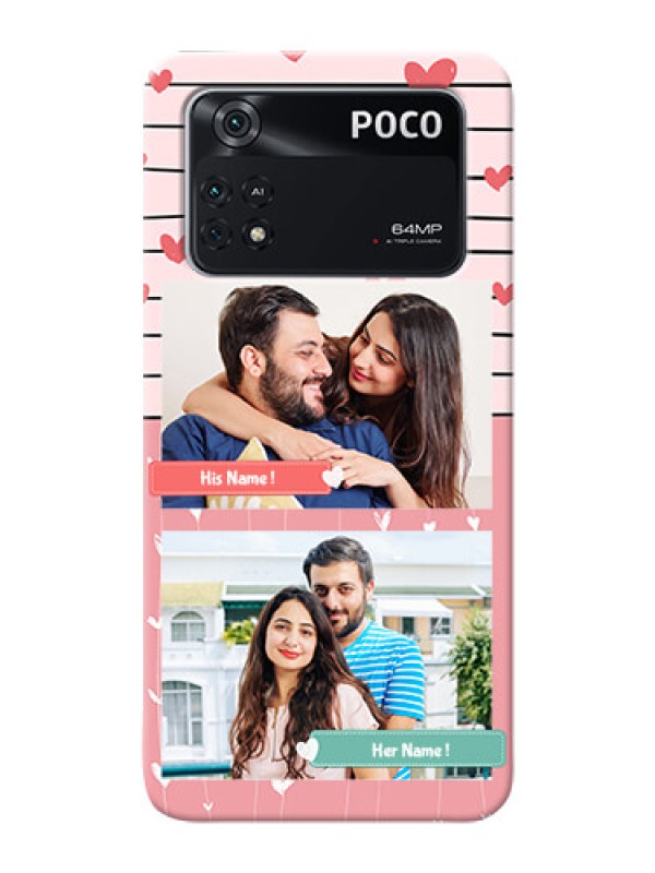 Custom Poco M4 Pro 4G custom mobile covers: Photo with Heart Design