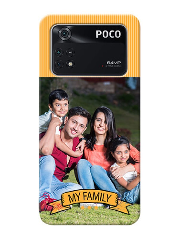 Custom Poco M4 Pro 4G Personalized Mobile Cases: My Family Design