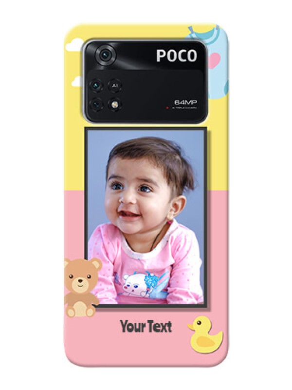 Custom Poco M4 Pro 4G Back Covers: Kids 2 Color Design