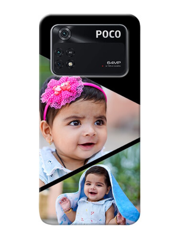 Custom Poco M4 Pro 4G mobile back covers online: Semi Cut Design