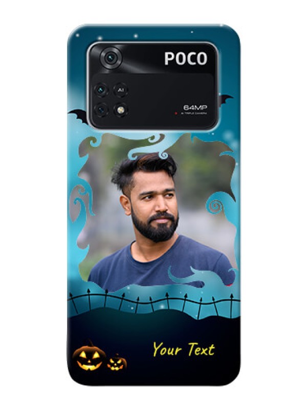 Custom Poco M4 Pro 4G Personalised Phone Cases: Halloween frame design