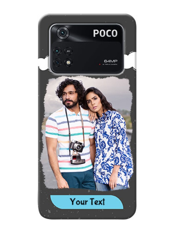 Custom Poco M4 Pro 4G Mobile Back Covers: splashes with love doodles Design