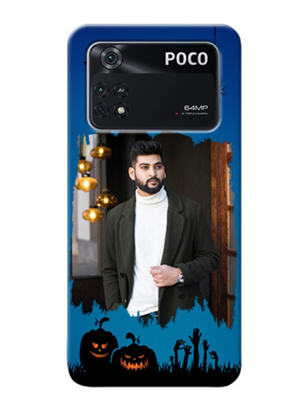 Custom Poco M4 Pro 4G mobile cases online with pro Halloween design 