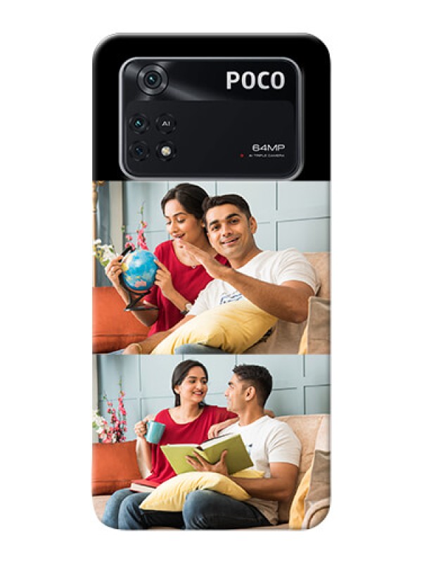 Custom Poco M4 Pro 4G 2 Images on Phone Cover