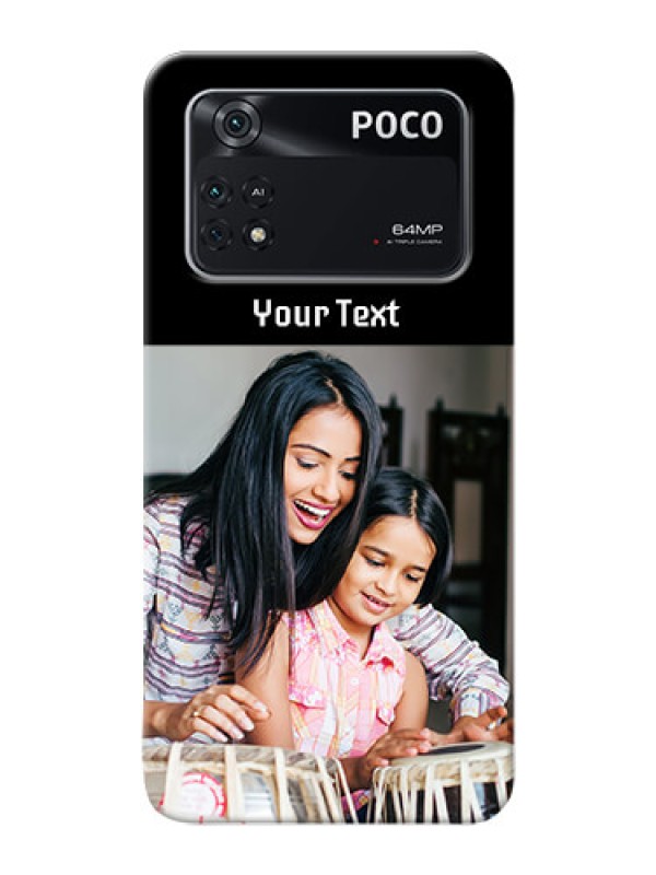 Custom Poco M4 Pro 4G Photo with Name on Phone Case