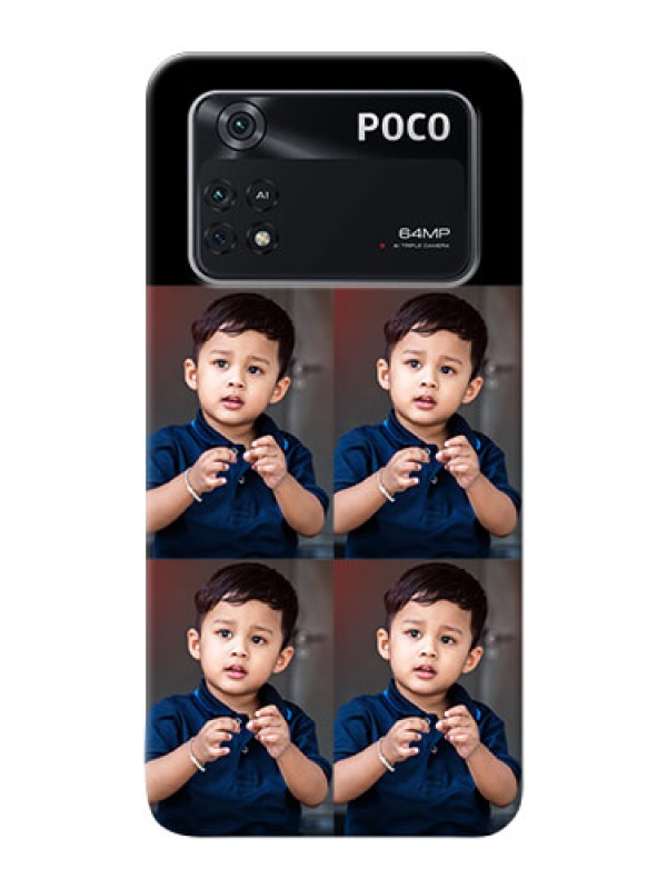 Custom Poco M4 Pro 4G 4 Image Holder on Mobile Cover