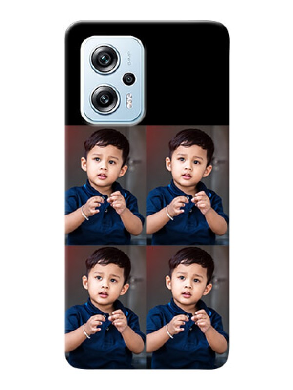 Custom Poco X4 GT 5G 4 Image Holder on Mobile Cover