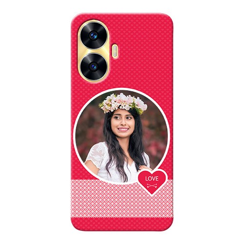 Buy Realme C55 Mobile Covers Online Pink Pattern Design
