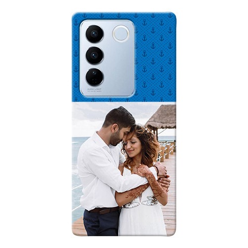 Buy Vivo V27 5G Mobile Phone Covers Blue Anchors Design
