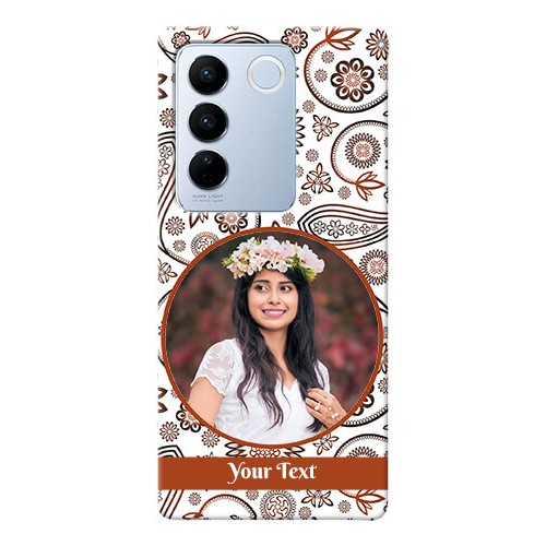 Buy Vivo V27 5G phone cases online Abstract Floral Design