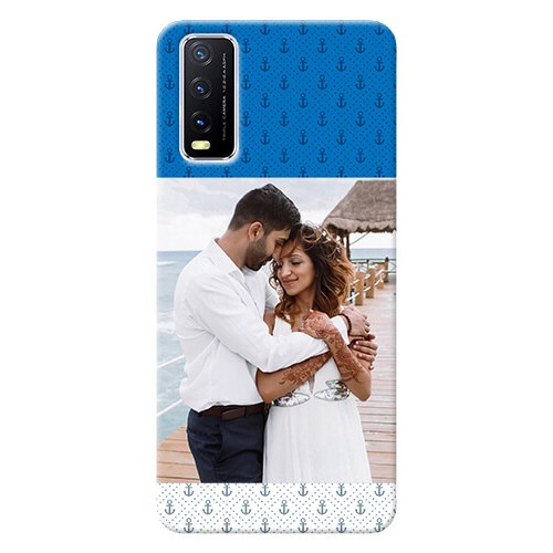 Buy Vivo Y20 Mobile Phone Covers Blue Anchors Design