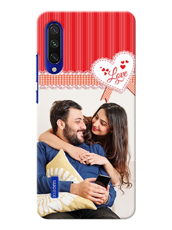 Custom Mi A3 phone cases online: Red Love Pattern Design