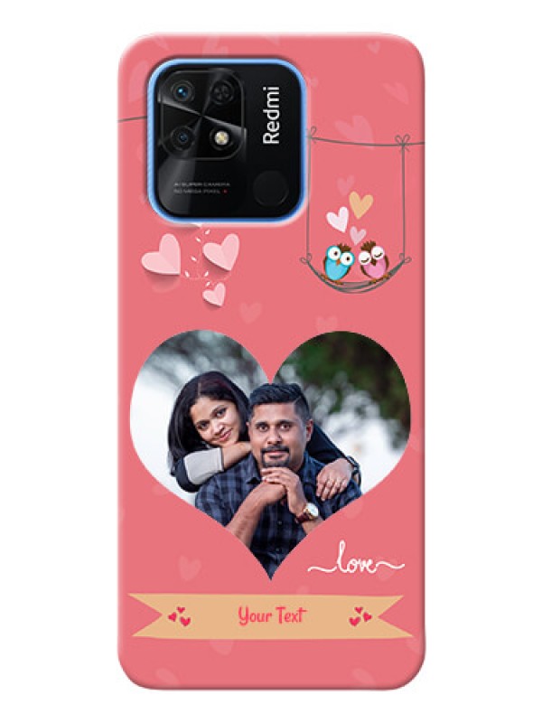 Custom Redmi 10 custom phone covers: Peach Color Love Design 