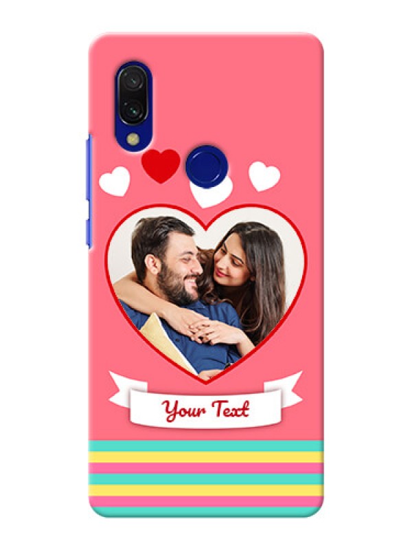 Custom Redmi 7 Personalised mobile covers: Love Doodle Design