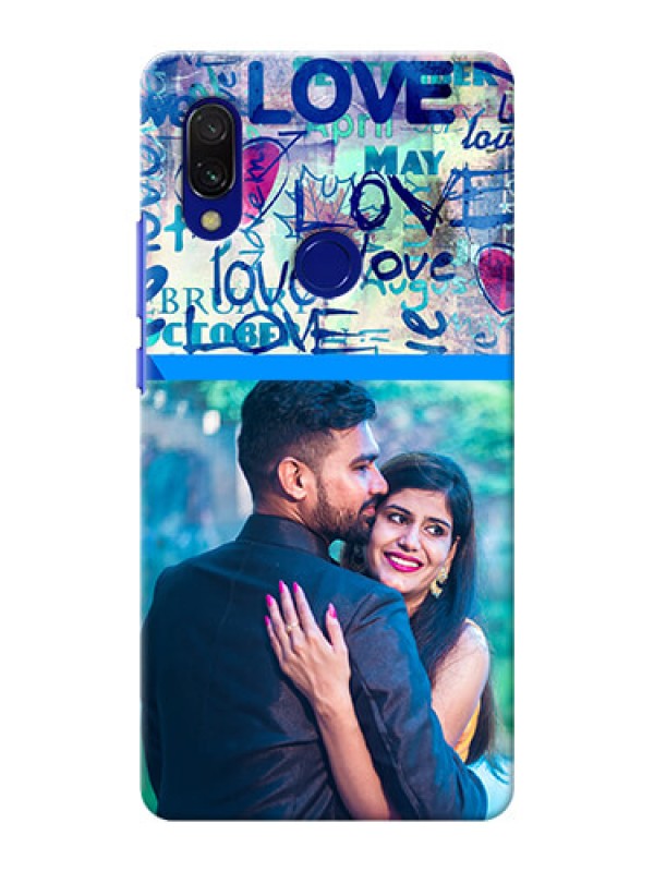 Custom Redmi 7 Mobile Covers Online: Colorful Love Design