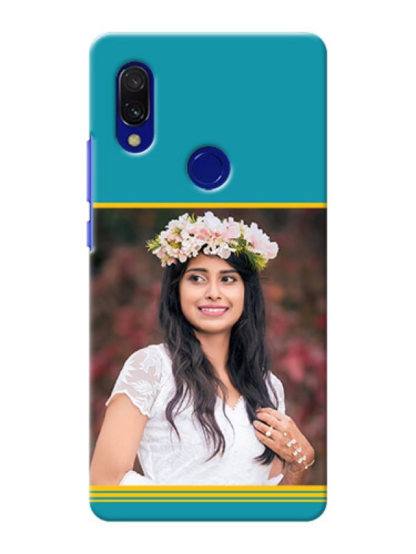 Custom Redmi 7 personalized phone covers: Yellow & Blue Design 