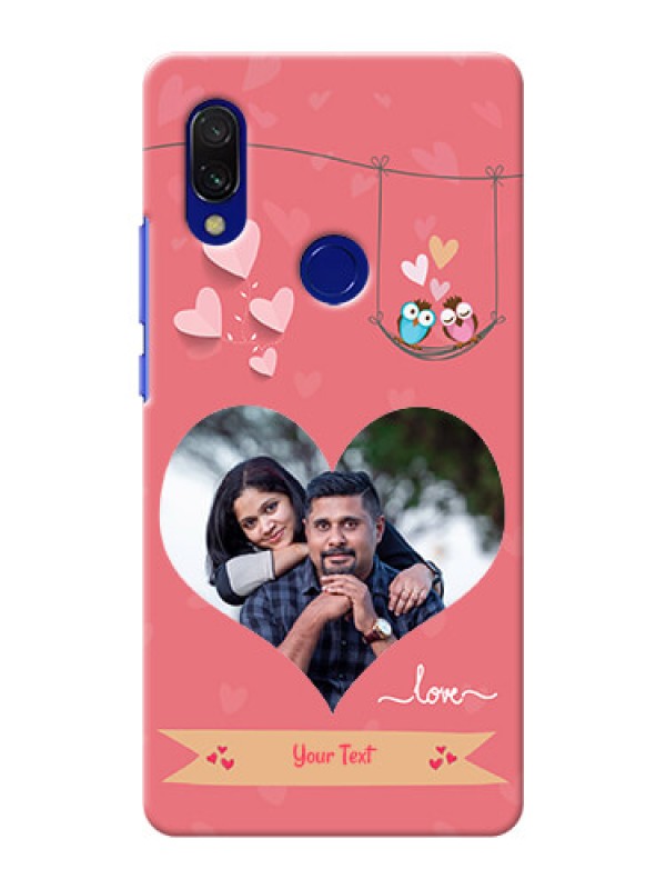 Custom Redmi 7 custom phone covers: Peach Color Love Design 