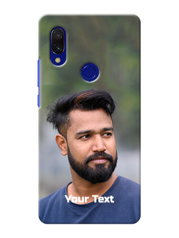 Custom Xiaomi Redmi 7 Mobile Cover: Photo with Text