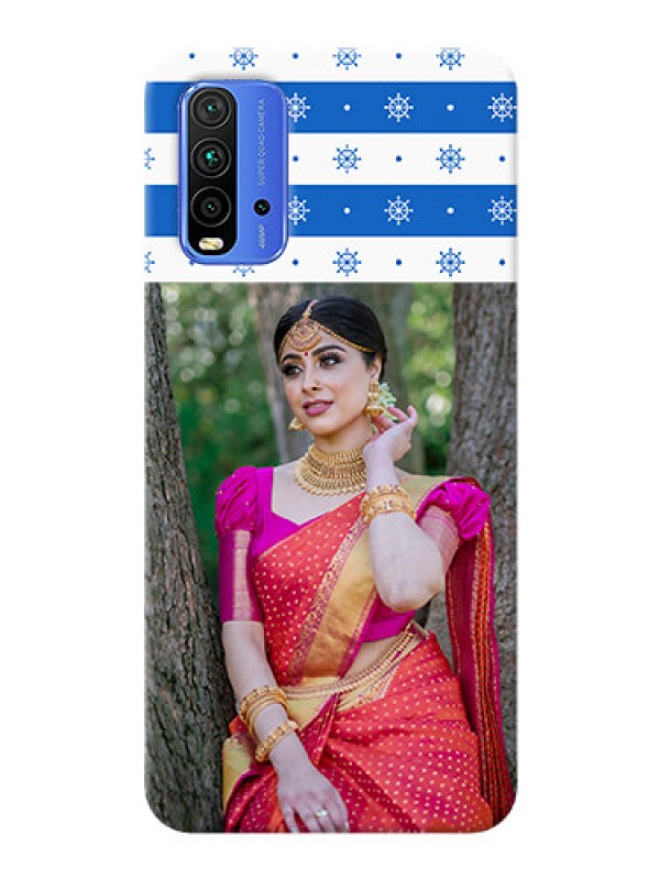 Custom Redmi 9 Power custom mobile covers: Snow Pattern Design