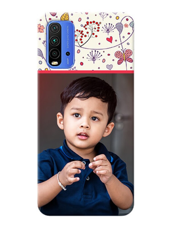 Custom Redmi 9 Power phone back covers: Premium Floral Design