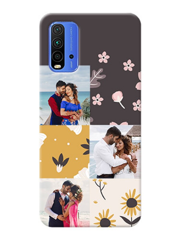 Custom Redmi 9 Power phone cases online: 3 Images with Floral Design