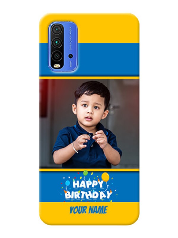 Custom Redmi 9 Power Mobile Back Covers Online: Birthday Wishes Design