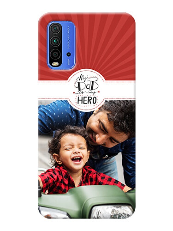 Custom Redmi 9 Power custom mobile phone cases: My Dad Hero Design