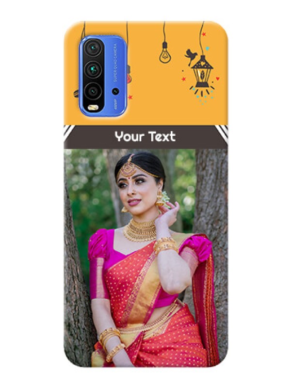 Custom Redmi 9 Power custom back covers with Family Picture and Icons 