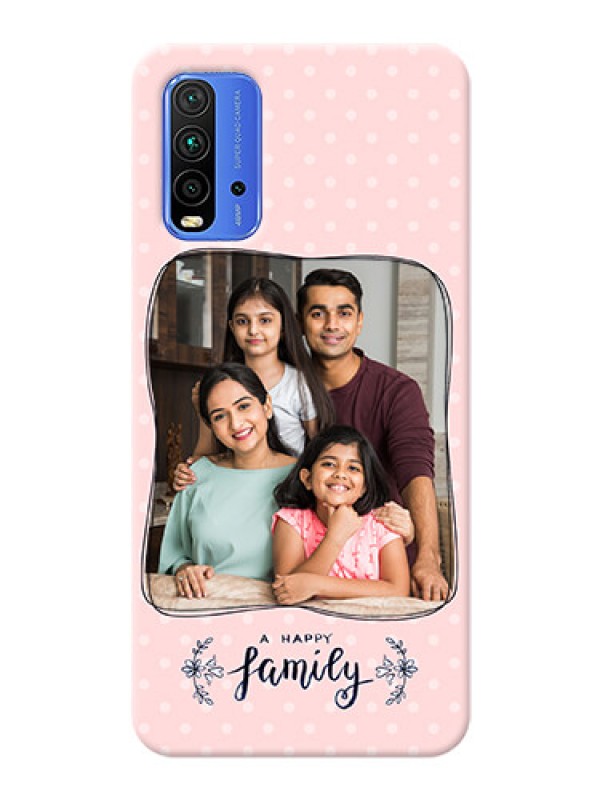 Custom Redmi 9 Power Personalized Phone Cases: Family with Dots Design