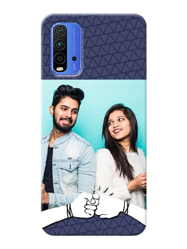 Custom Redmi 9 Power Mobile Covers Online with Best Friends Design  