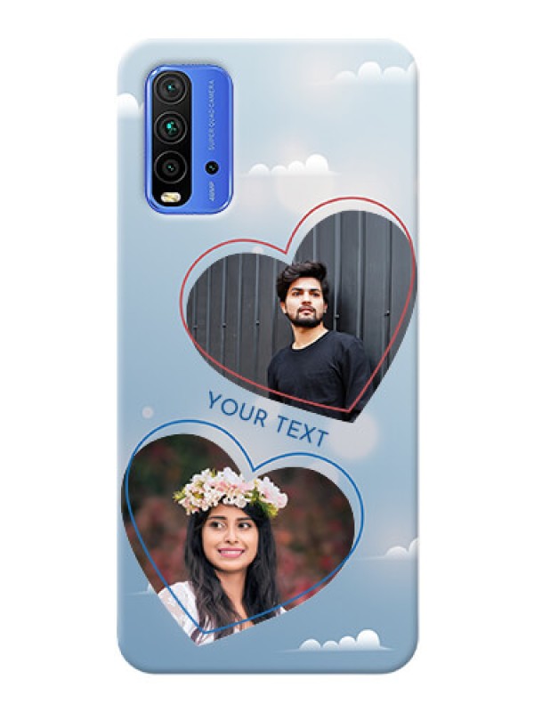 Custom Redmi 9 Power Phone Cases: Blue Color Couple Design 