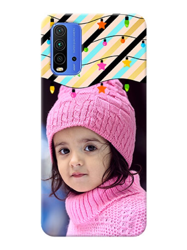 Custom Redmi 9 Power Personalized Mobile Covers: Lights Hanging Design