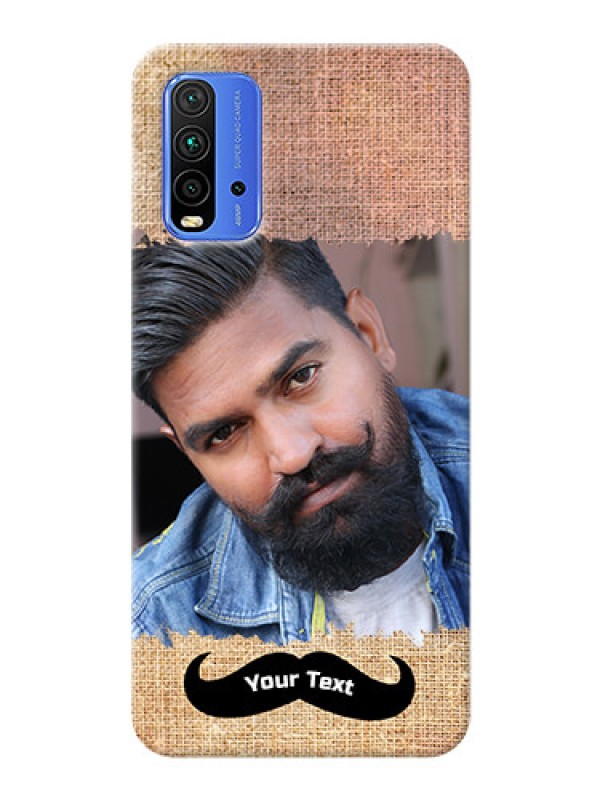 Custom Redmi 9 Power Mobile Back Covers Online with Texture Design