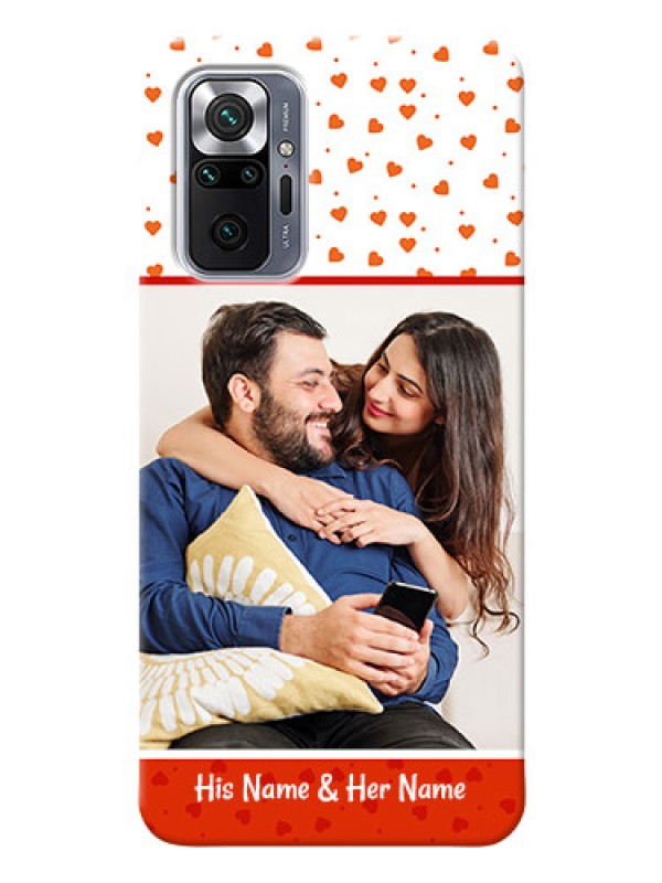 Custom Redmi Note 10 Pro Max Phone Back Covers: Orange Love Symbol Design