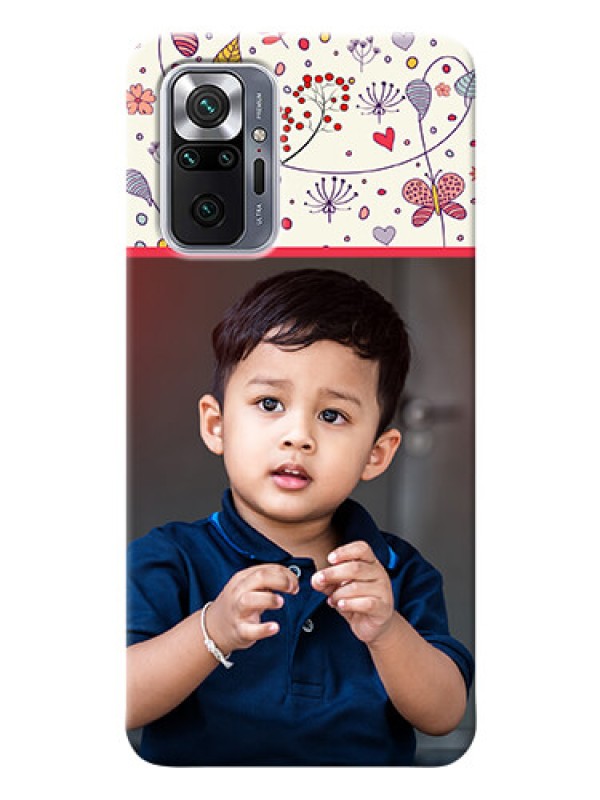 Custom Redmi Note 10 Pro Max phone back covers: Premium Floral Design