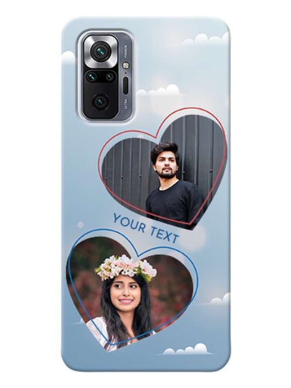 Custom Redmi Note 10 Pro Max Phone Cases: Blue Color Couple Design 