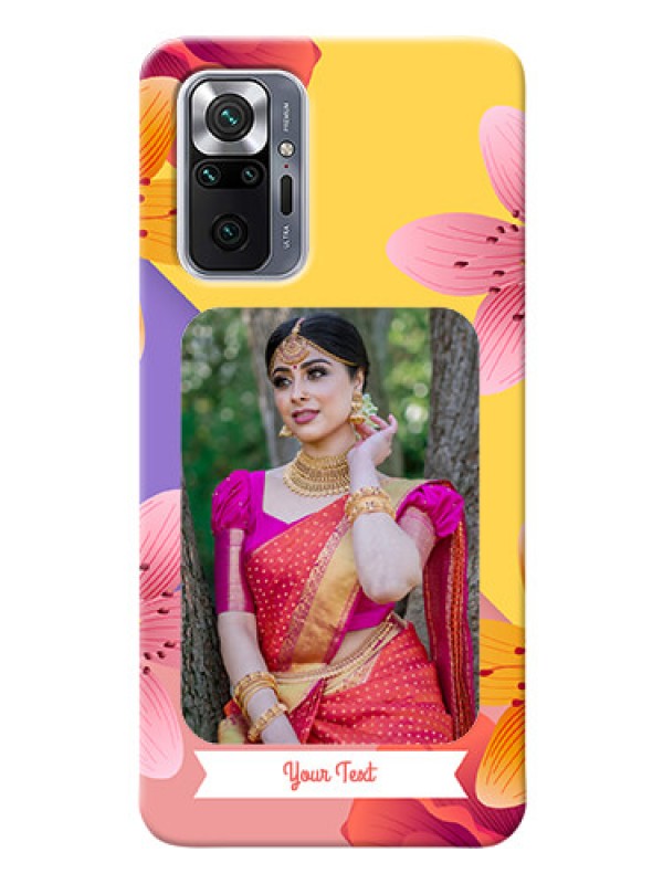 Custom Redmi Note 10 Pro Max Mobile Covers: 3 Image With Vintage Floral Design