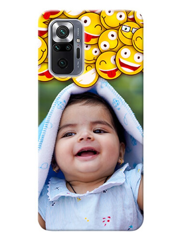Custom Redmi Note 10 Pro Max Custom Phone Cases with Smiley Emoji Design